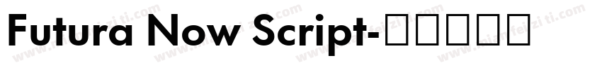 Futura Now Script字体转换
